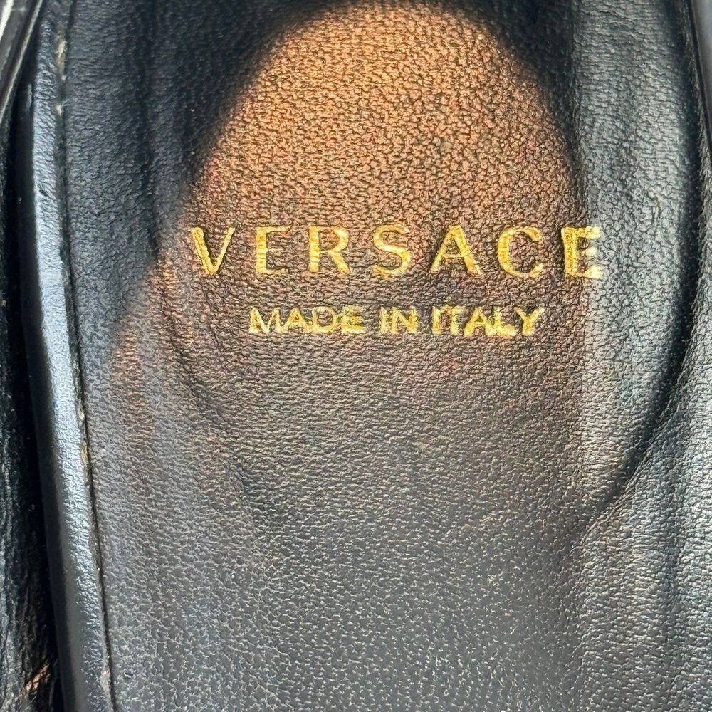 Versace Black Patent Leather Medusa Pumps Size 36 - Picture 5 of 11